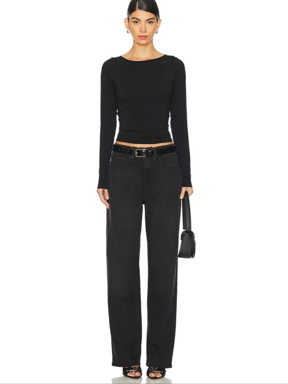 Good American Good 90s Straight Jeans In Black183